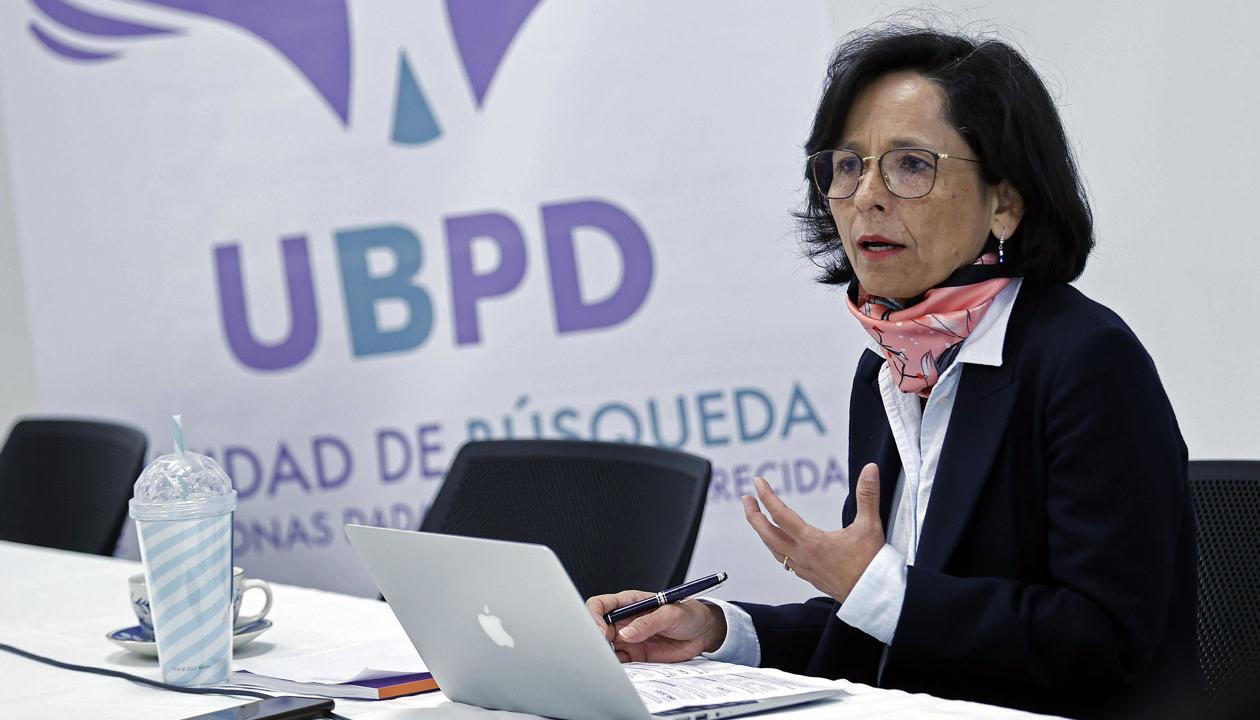 La directora de la Unidad de Búsqueda de Personas dadas por Desaparecidas (UBPD), Luz Marina Monzón.