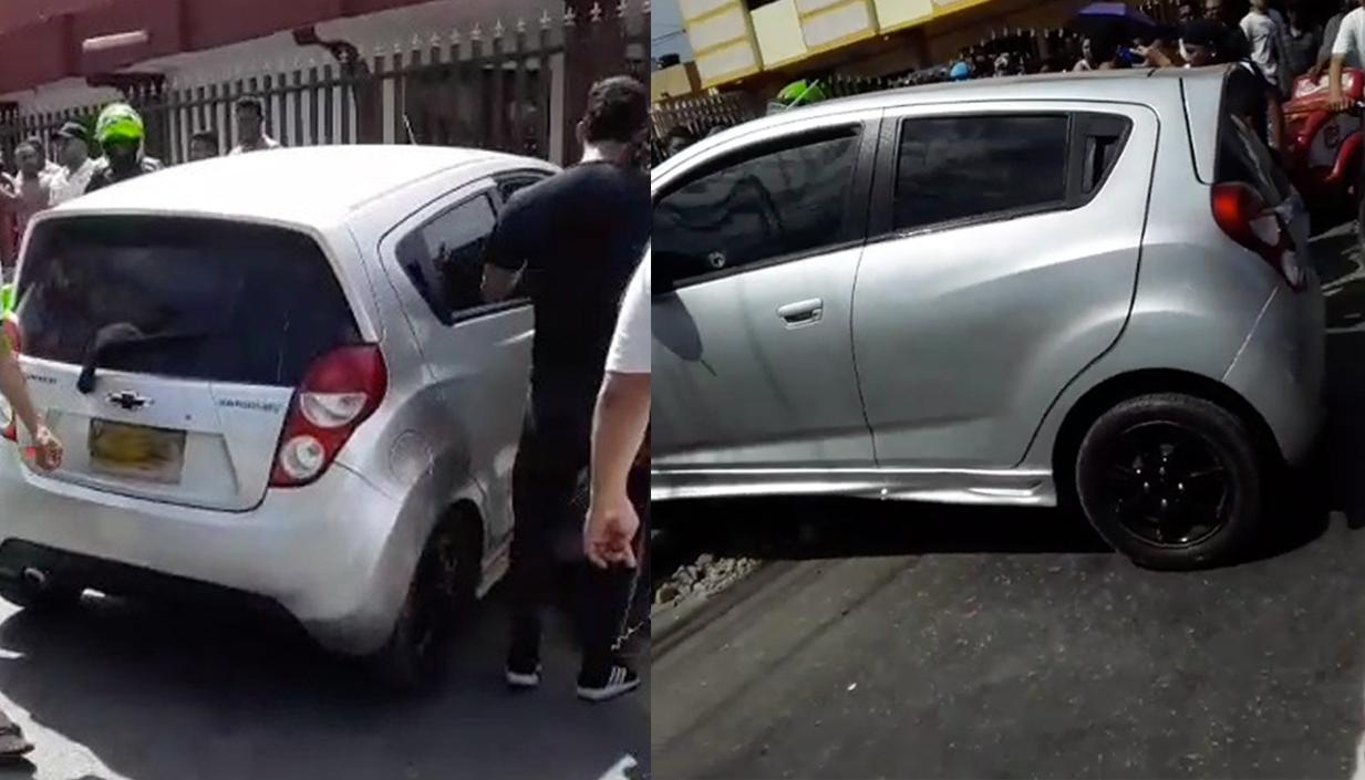 Vehículo en que se movilizaba la víctima. 