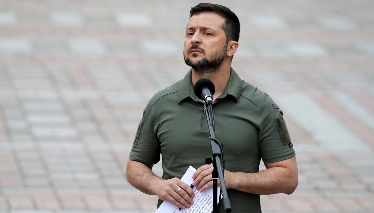 El presidente de Ucrania, Volodímir Zelenski.