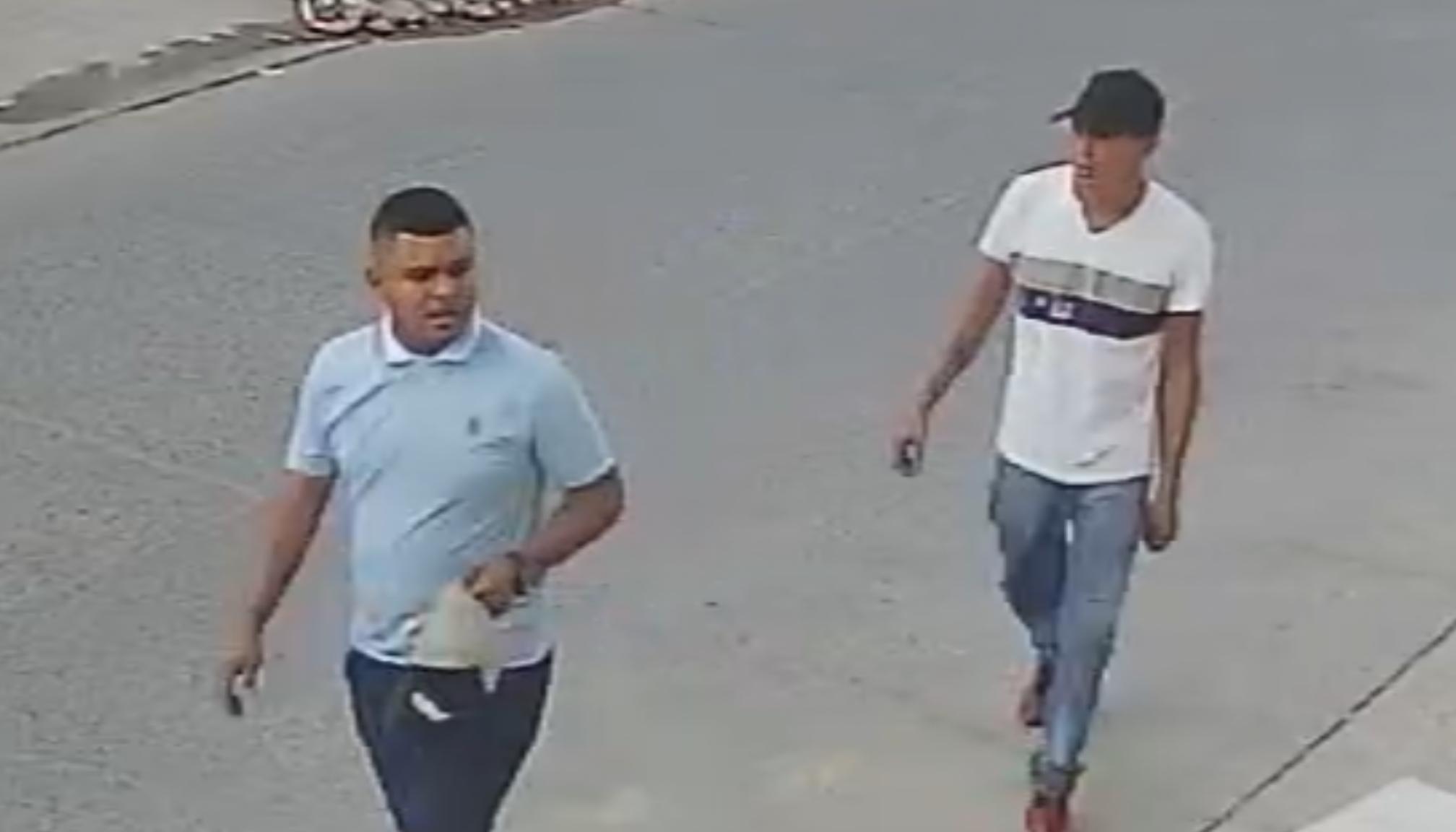 Presuntos delincuentes del asalto.