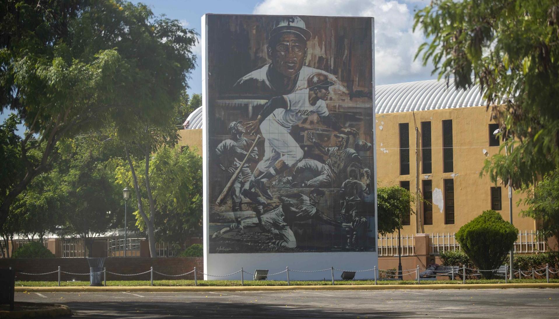 Mural en honor a Roberto Clemente, en Nicaragua.