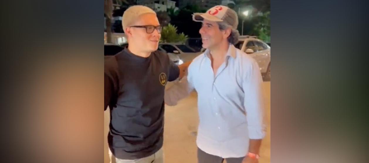 Juan Fernando Quintero y Alejandro Char en la reunión de la semana pasada en Barranquilla.