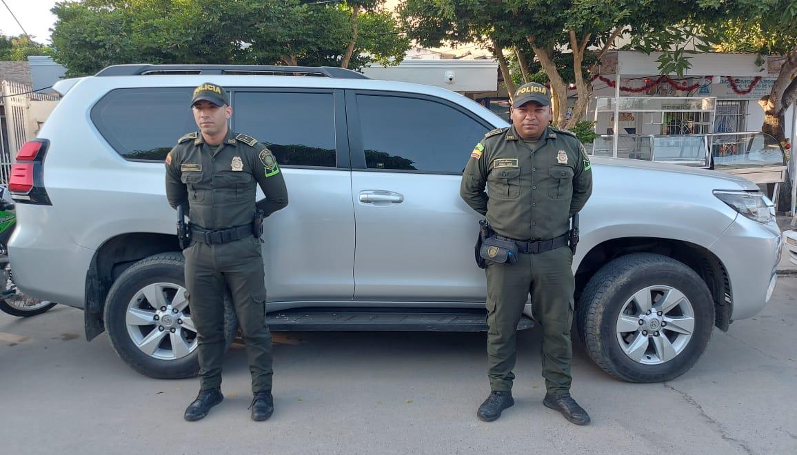 La camioneta que le robaron al exconcejal y que posteriormente fue recuperada. 