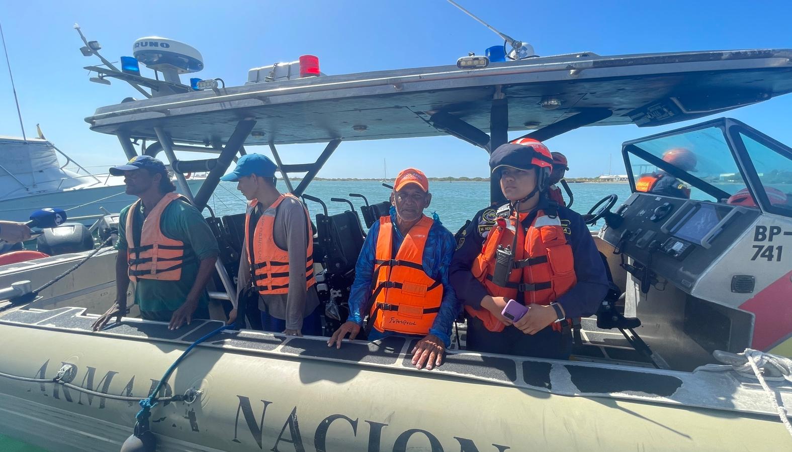 Pescadores rescatados