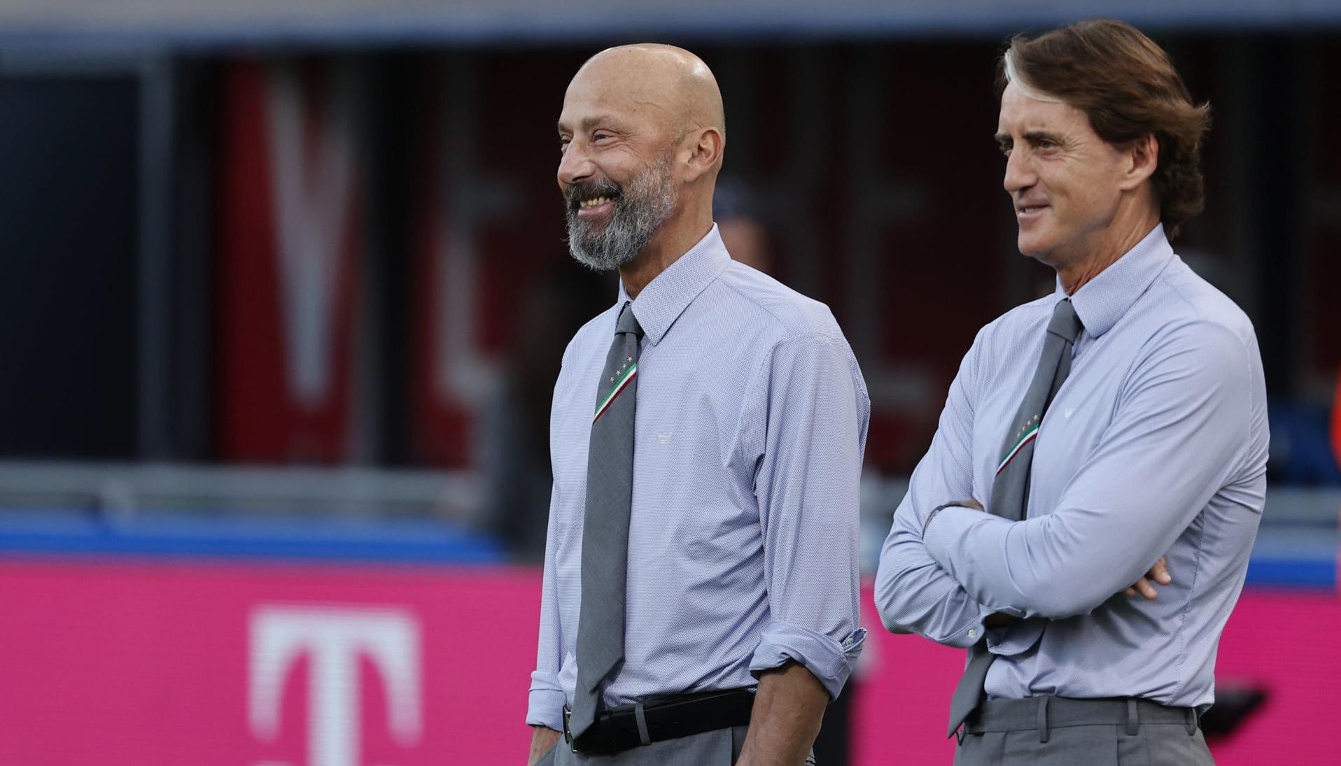 Vialli y Mancini trabajaron juntos en la selección italiana.