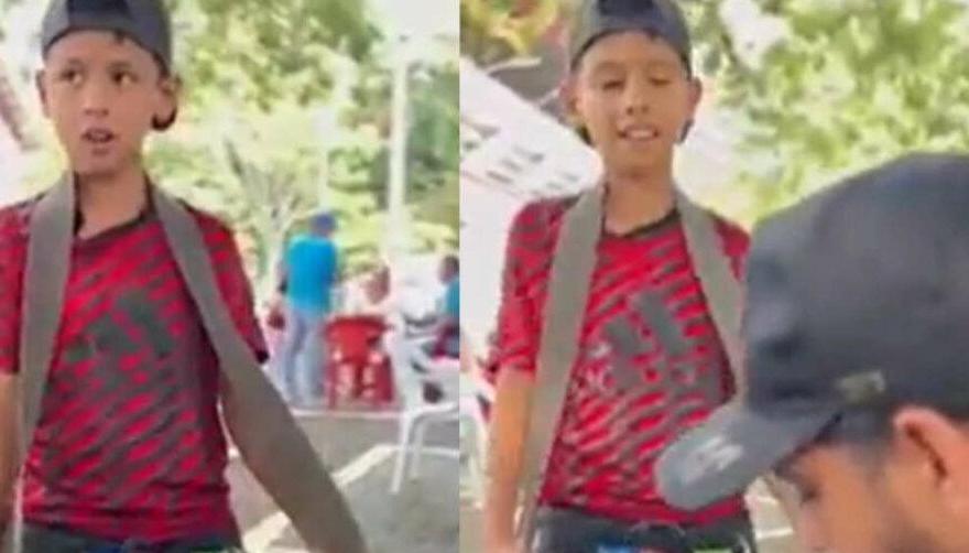 El "niño genio" en el video que se viralizó en redes sociales.