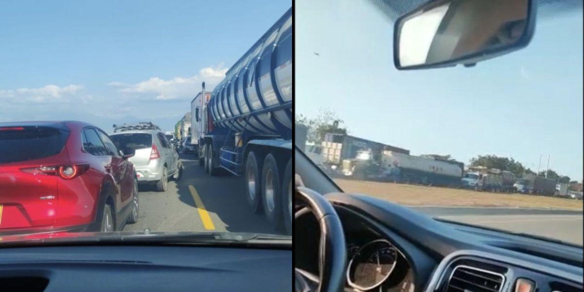 La Alcaldía autorizó el cierre de la vía desde la 1 p.m. de este viernes. dijeron usuarios.