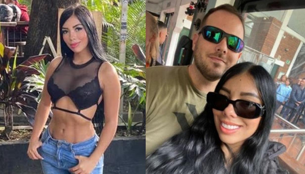 Valentina Trespalacios con su novio John Poulos. Según la familia de la DJ, fue el último que la vio con vida.