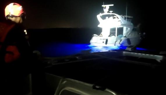 El momento en que el yate es ubicado en zona insular de Cartagena.