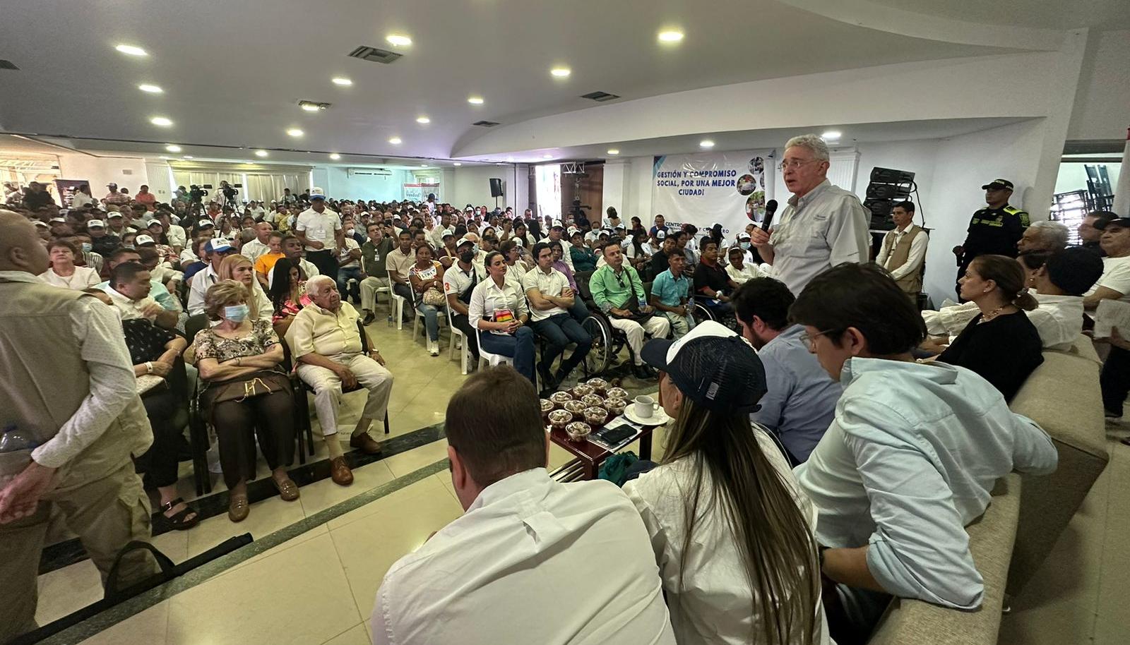Álvaro Uribe en Sincelejo. 
