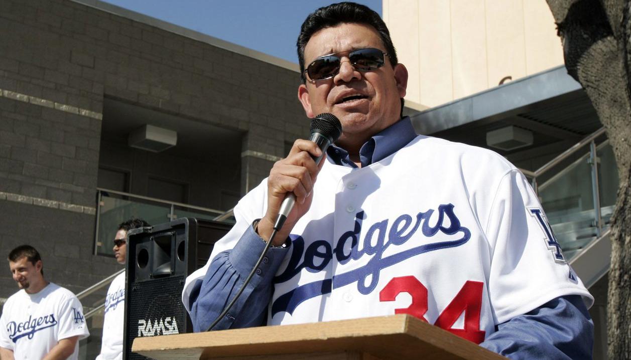 Fernando Valenzuela, exlanzador mexicano de los Dodgers. 