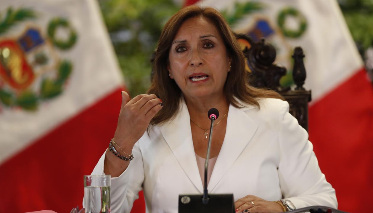 La presidenta de Perú, Dina Boluarte.