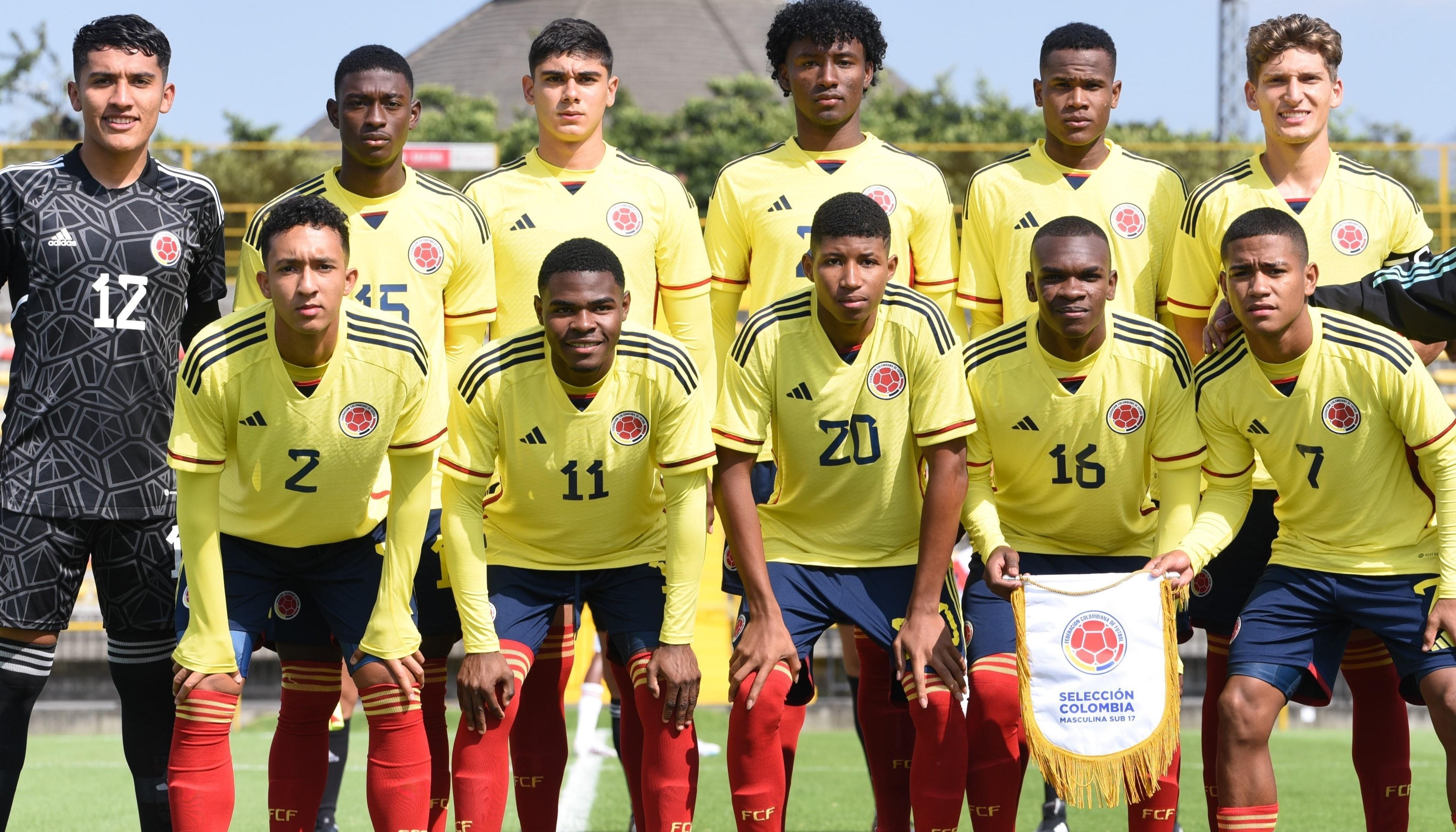 Selección Colombia Sub-17 que buscará su cupo al Mundial. 