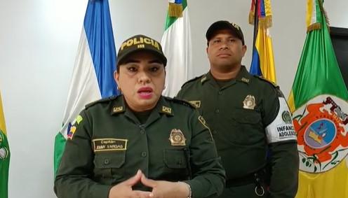 Capitán Jeimy Vargas, Jefe de Seccional de Protección de la Policía.
