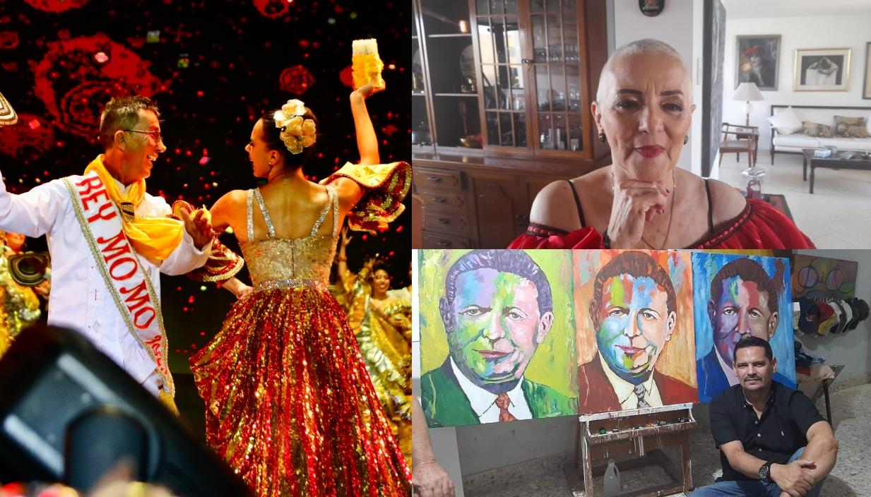 Reyes del Carnaval, la ex reina Fedora y Armando Jr. Galán.