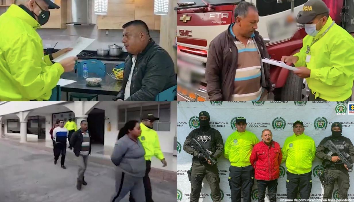 Los capturados.