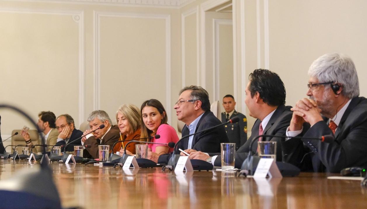 El encuentro realizado en la Casa de Nariño.