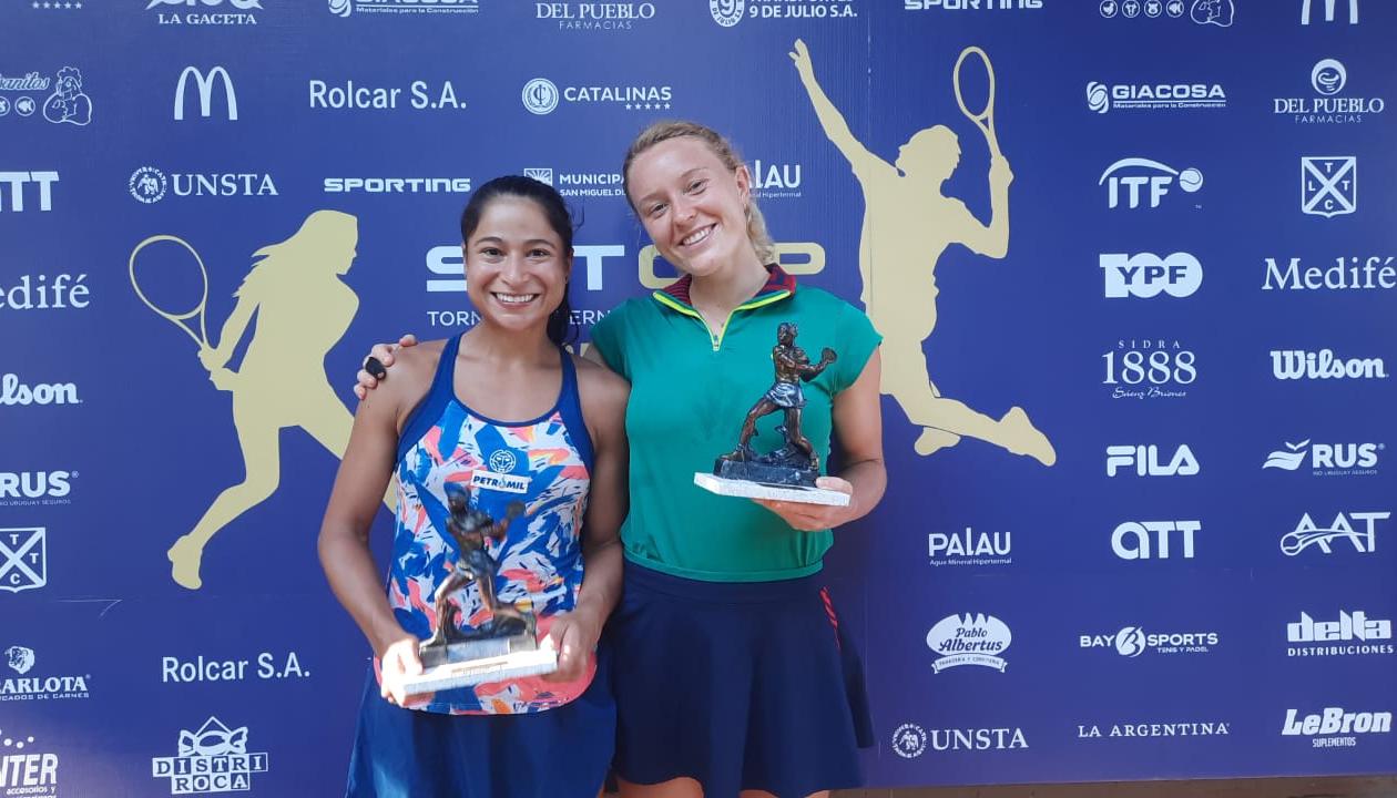 María Fernanda Herazo junto a Lexie Stevens.