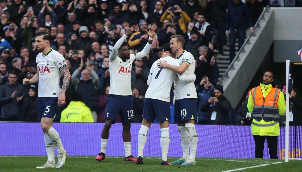 Celebración del gol de Harry Kane.