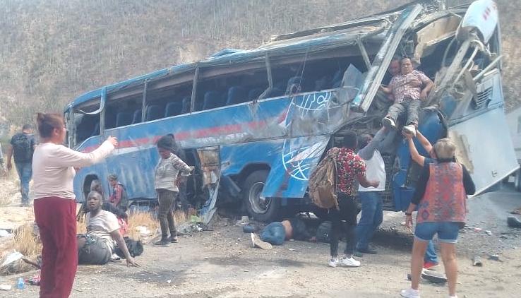 El vehículo accidentado.