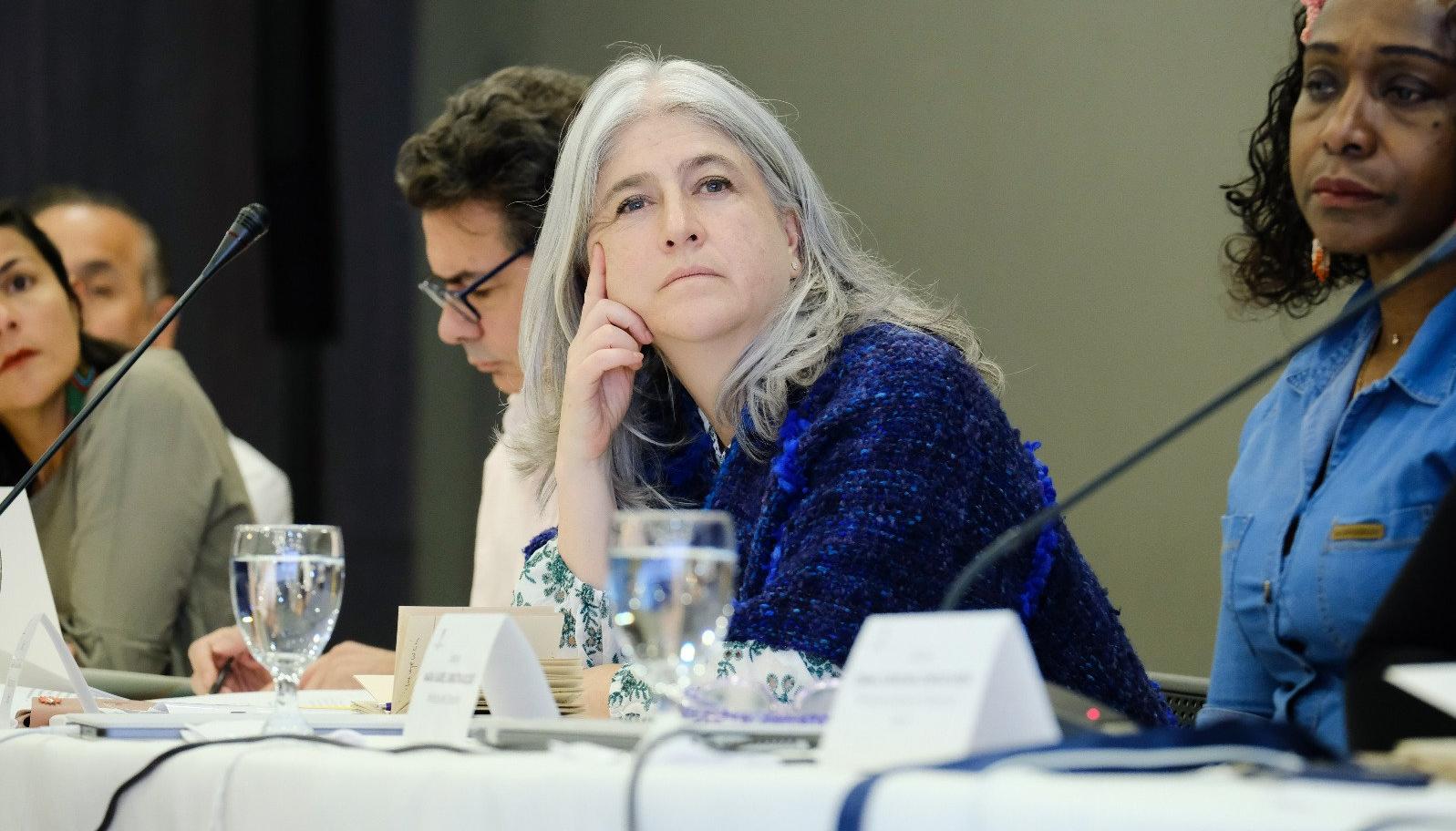 La Ministra de Vivienda, Catalina Velasco. 