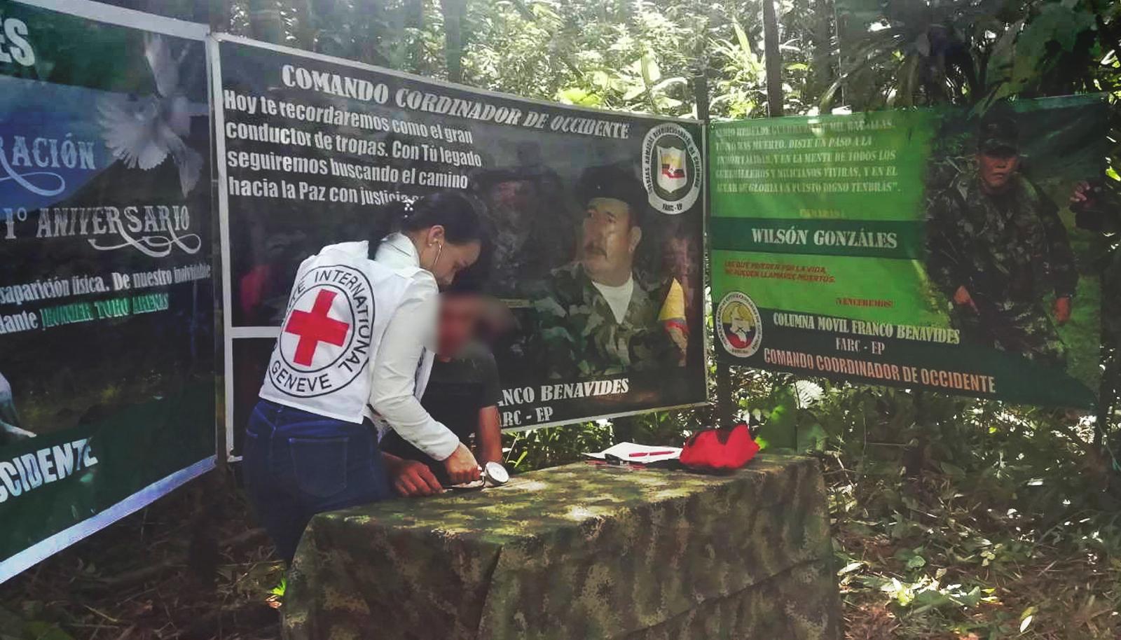 Momento de la liberación del secuestrado