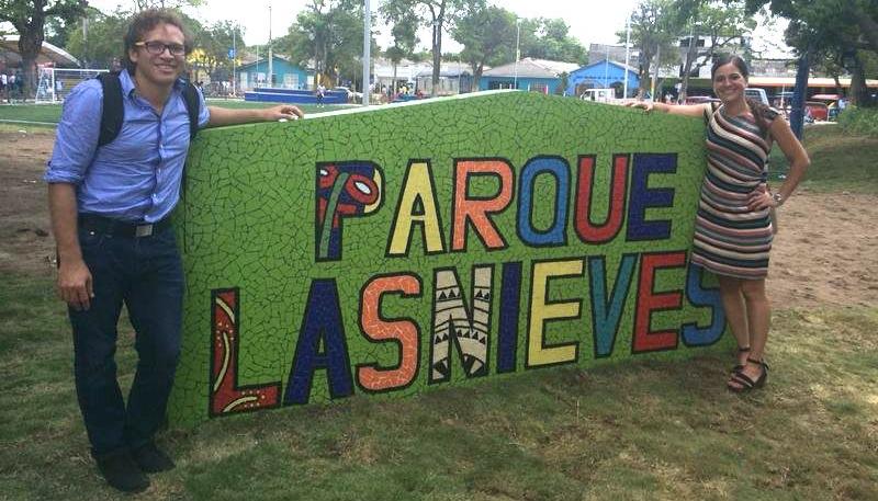 Carlos Acosta Juliao, en el parque Las Nieves.