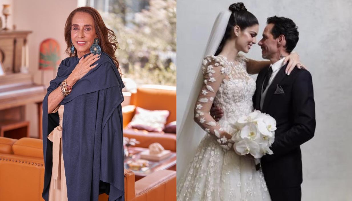 Pilar Castaño y foto de la boda de Marc Anthony.