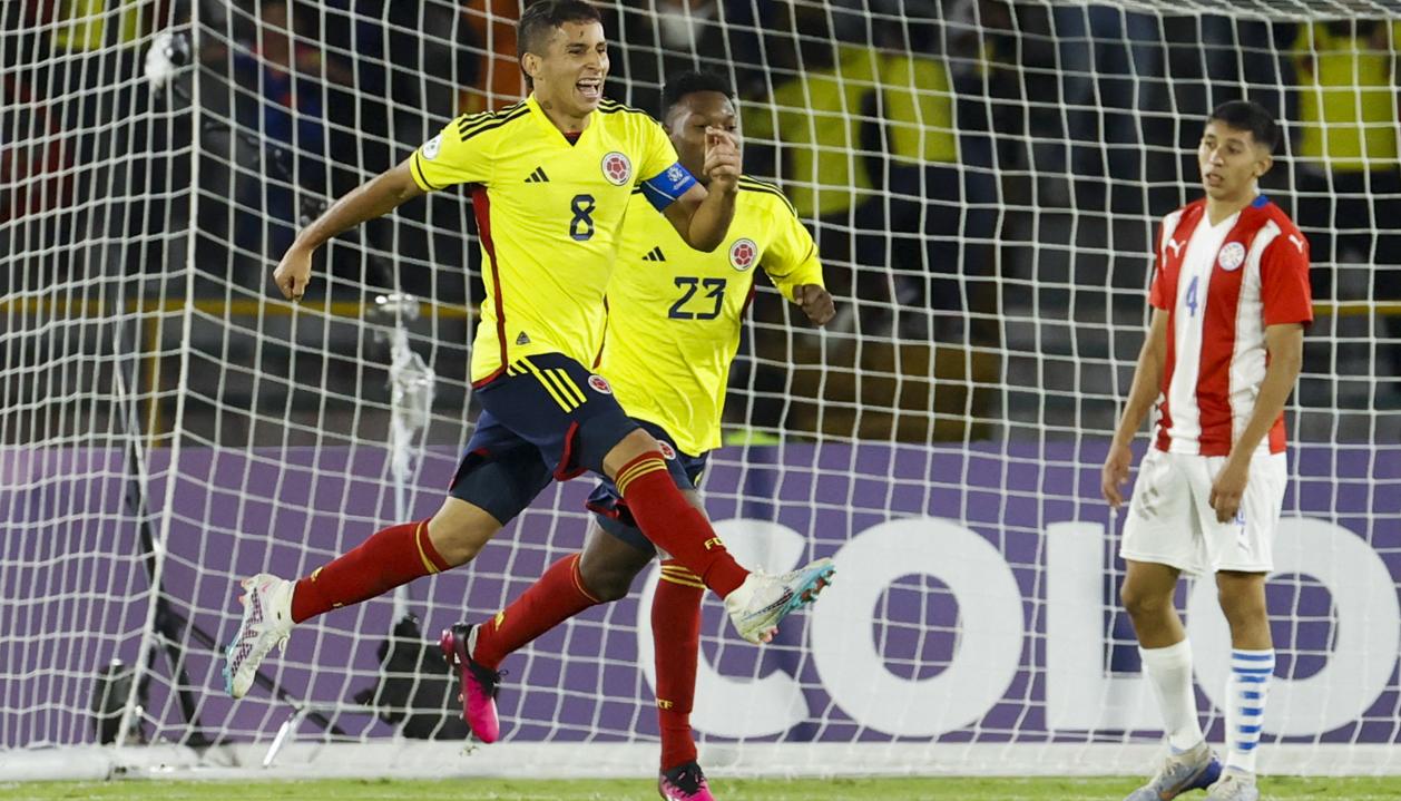 La celebración de Gustavo Puerta.