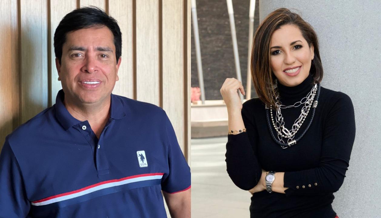 El Concejal Richard Fernández y la experta Sara Ibáñez.
