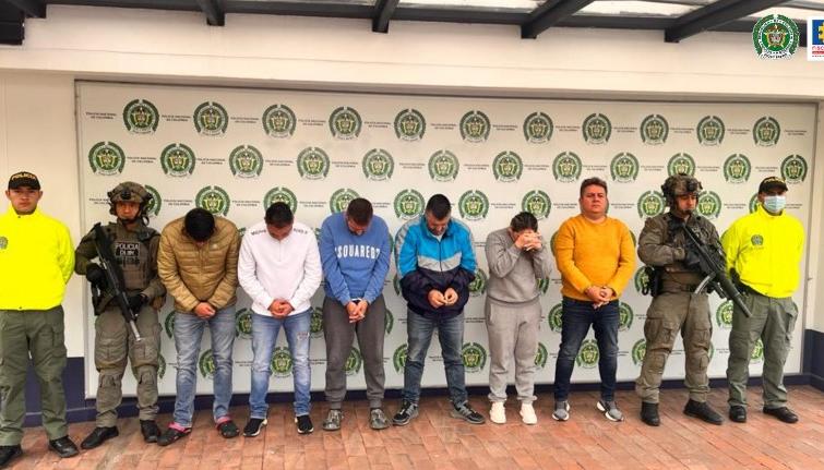 Los capturados de la organización "The key".