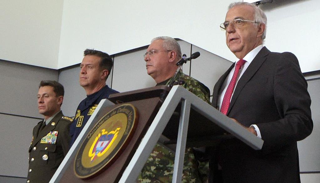 El Ministro de Defensa, Iván Velásquez.