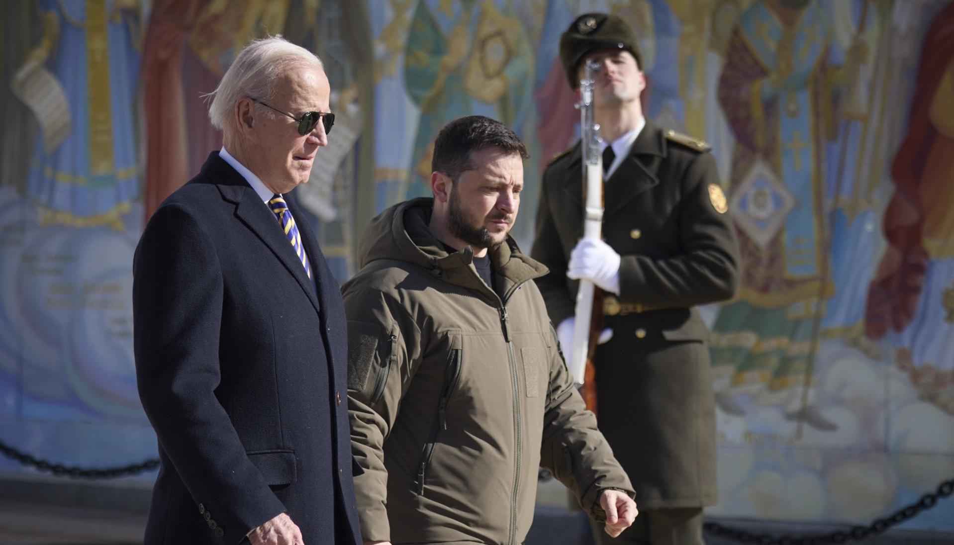 Biden en su visita a Kiev