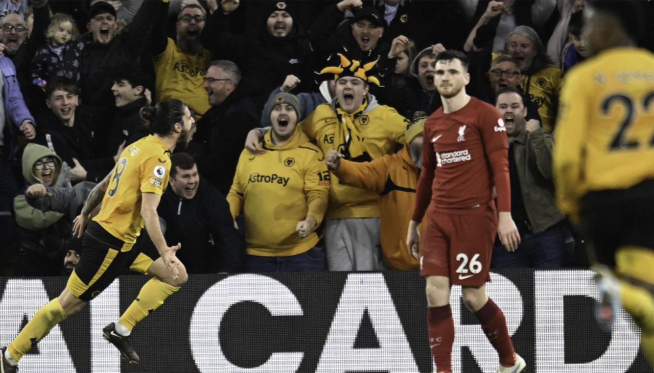 Celebración en uno de los goles.