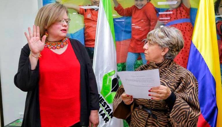 Astrid Cáceres asumió dirección del ICBF.