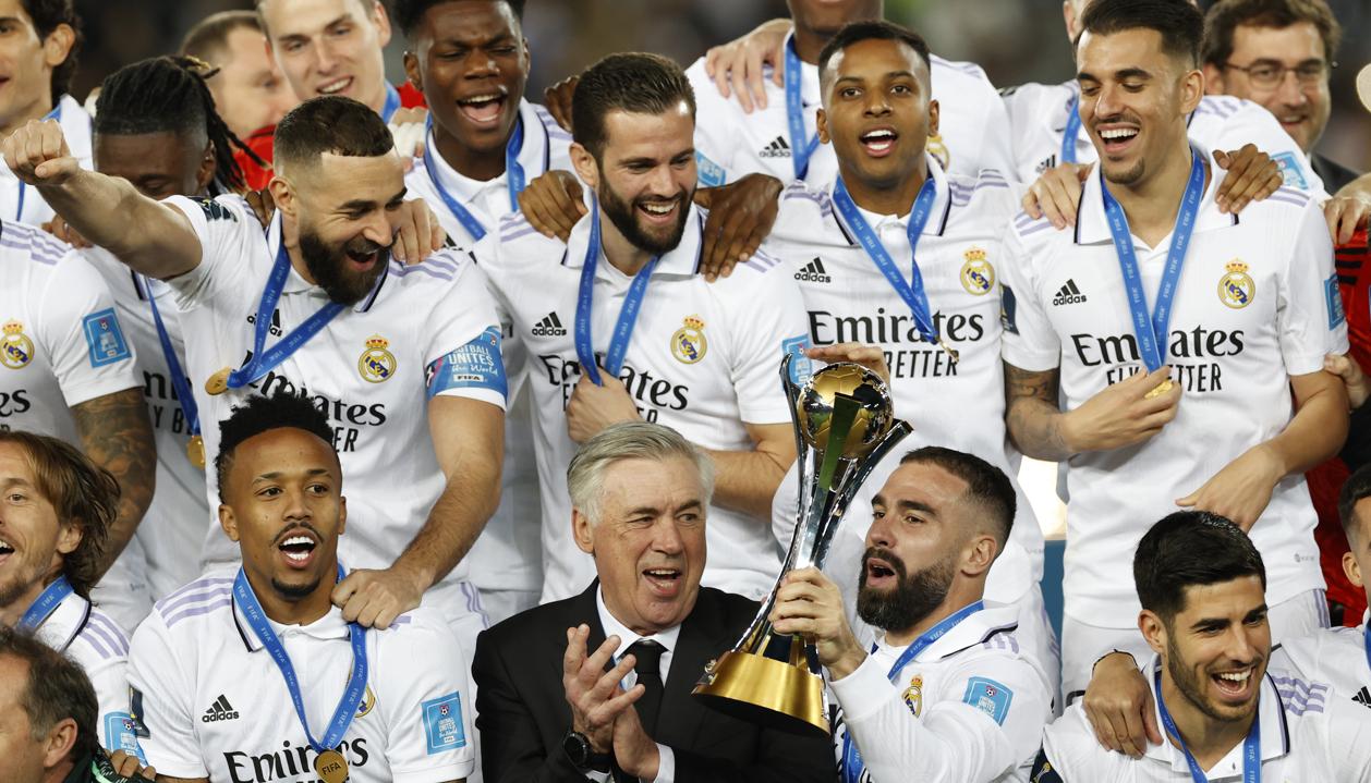Carlo Ancelotti ganó el sábado el Mundial de Clubes con el Real Madrid.