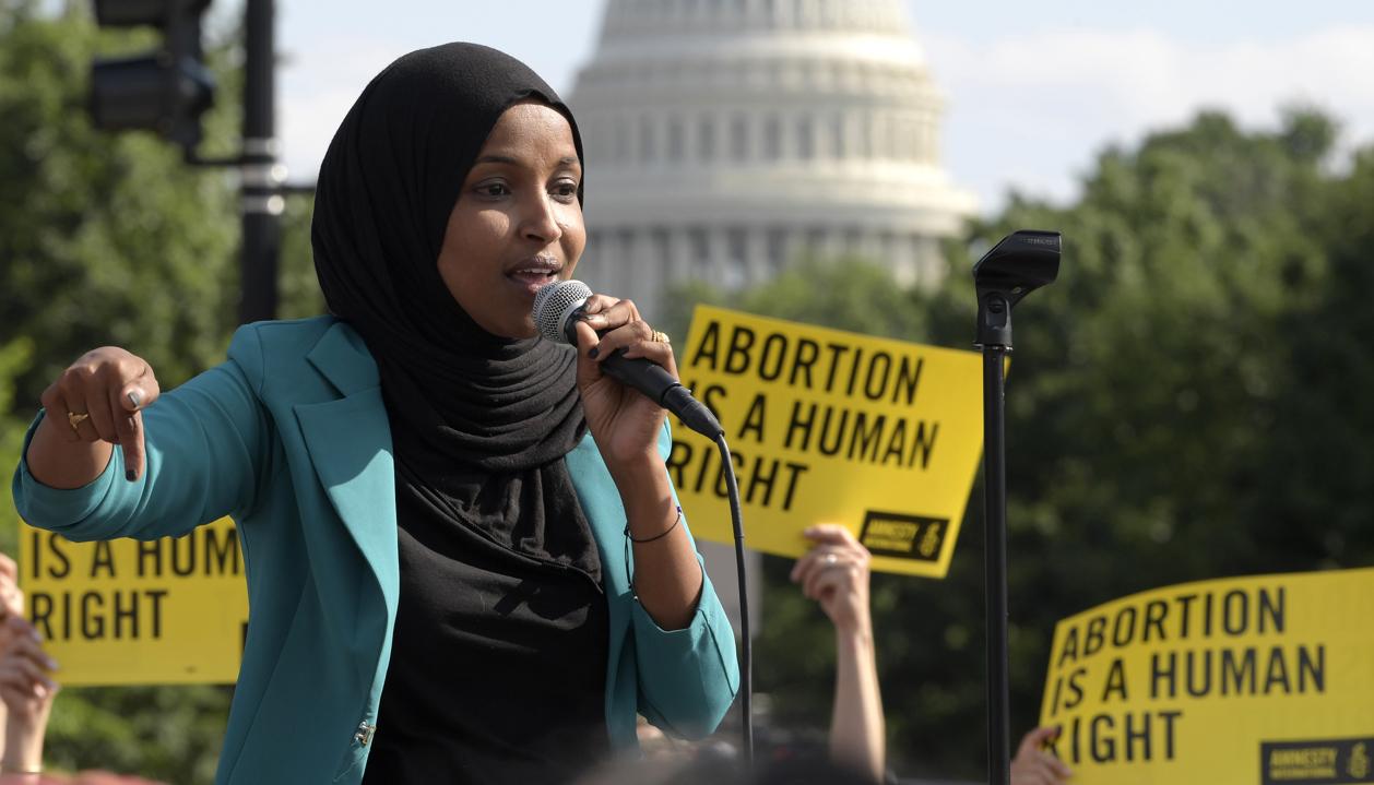 La legisladora demócrata Ilhan Omar.