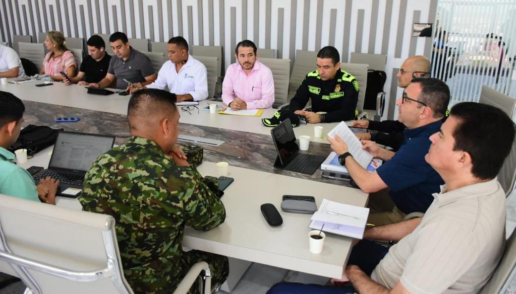 Consejo de seguridad en la Gobernación del Atlántico