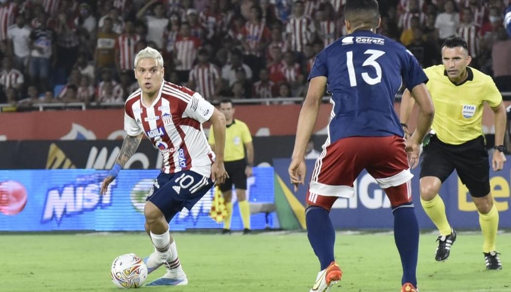 Juan Fernando Quintero debutó con Junior contra Medellín.