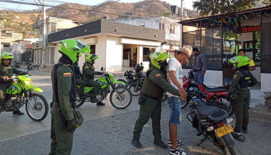 Operativos de control a motos en Santa Marta