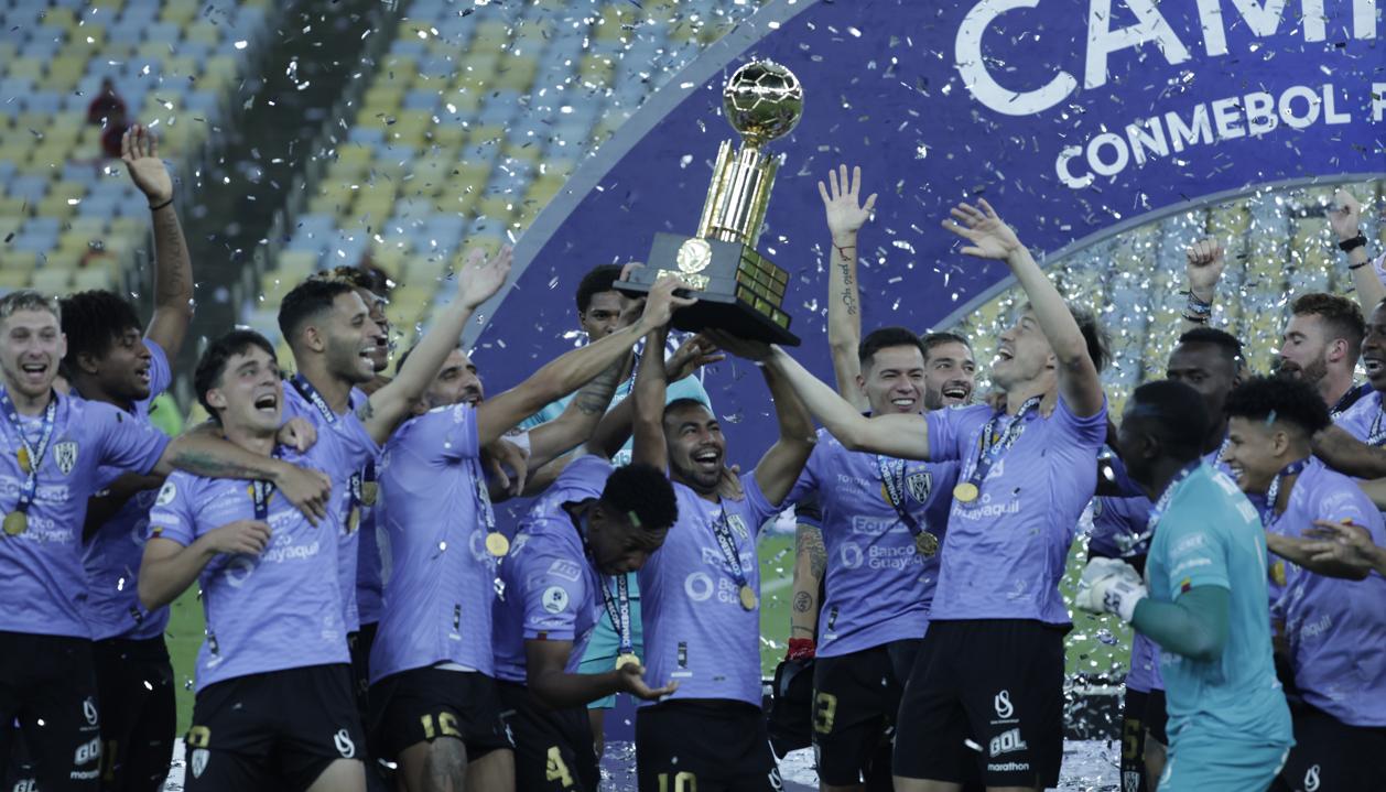 La celebración de los jugadores de Independiente del Valle.