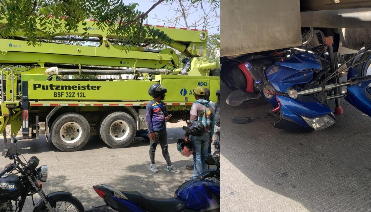 Los dos vehículos involucrados en el accidente. 