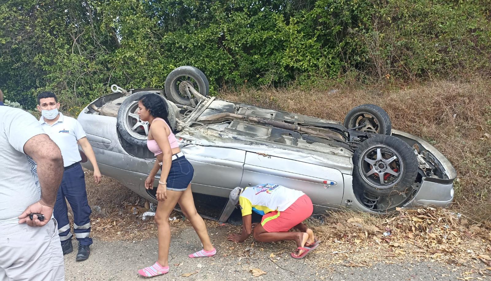 Accidente en la Vía al Mar. 