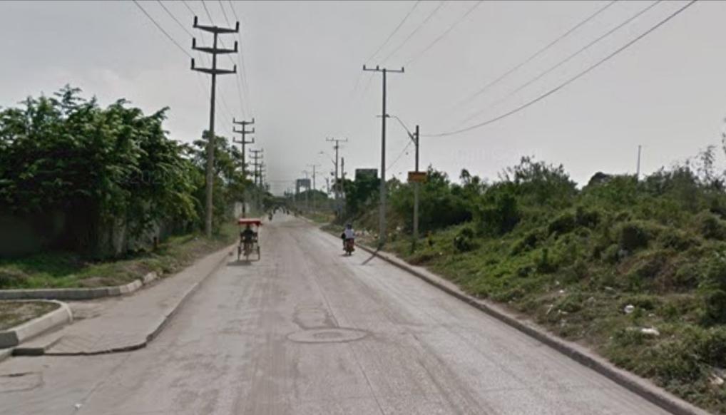 Entrada principal al barrio Villanueva de Barranquilla.