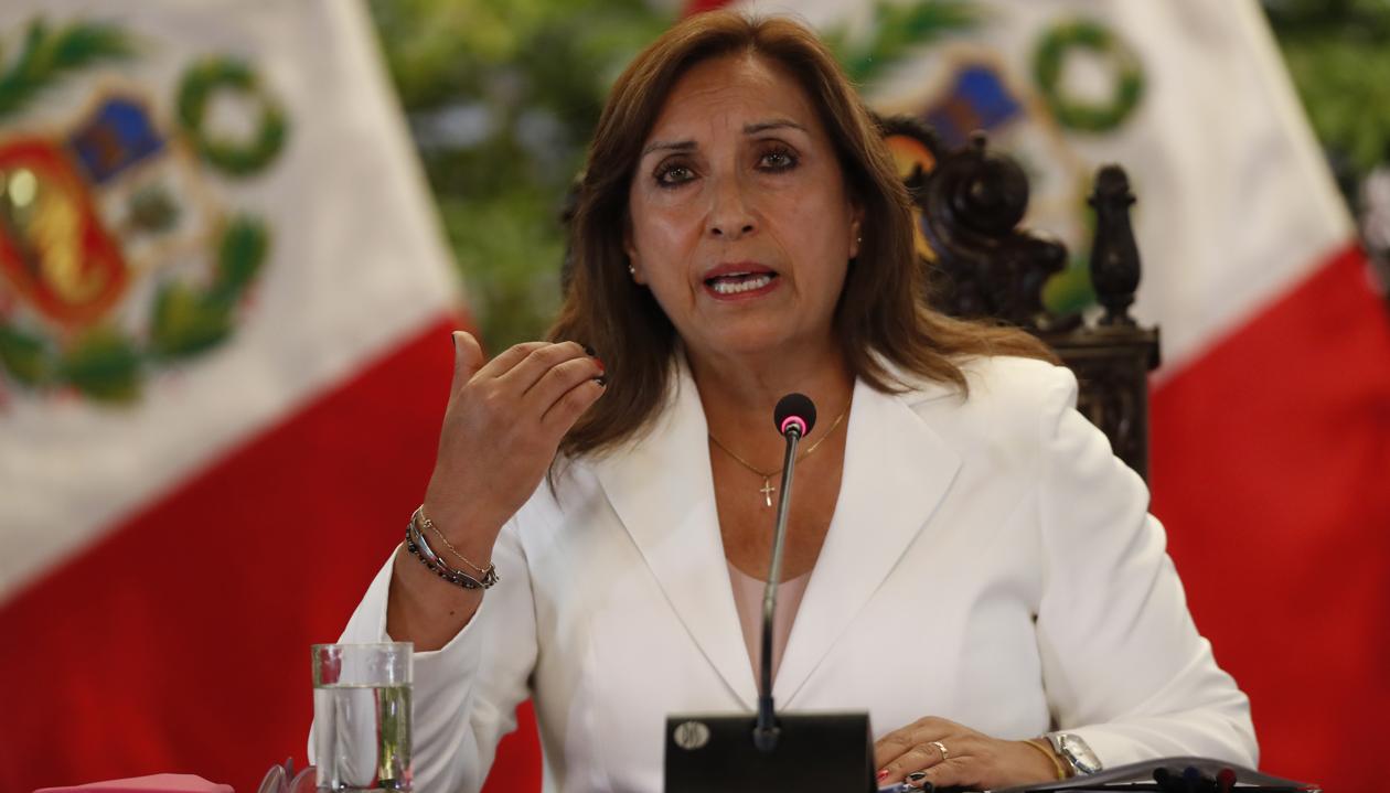 La presidenta de Perú, Dina Boluarte.