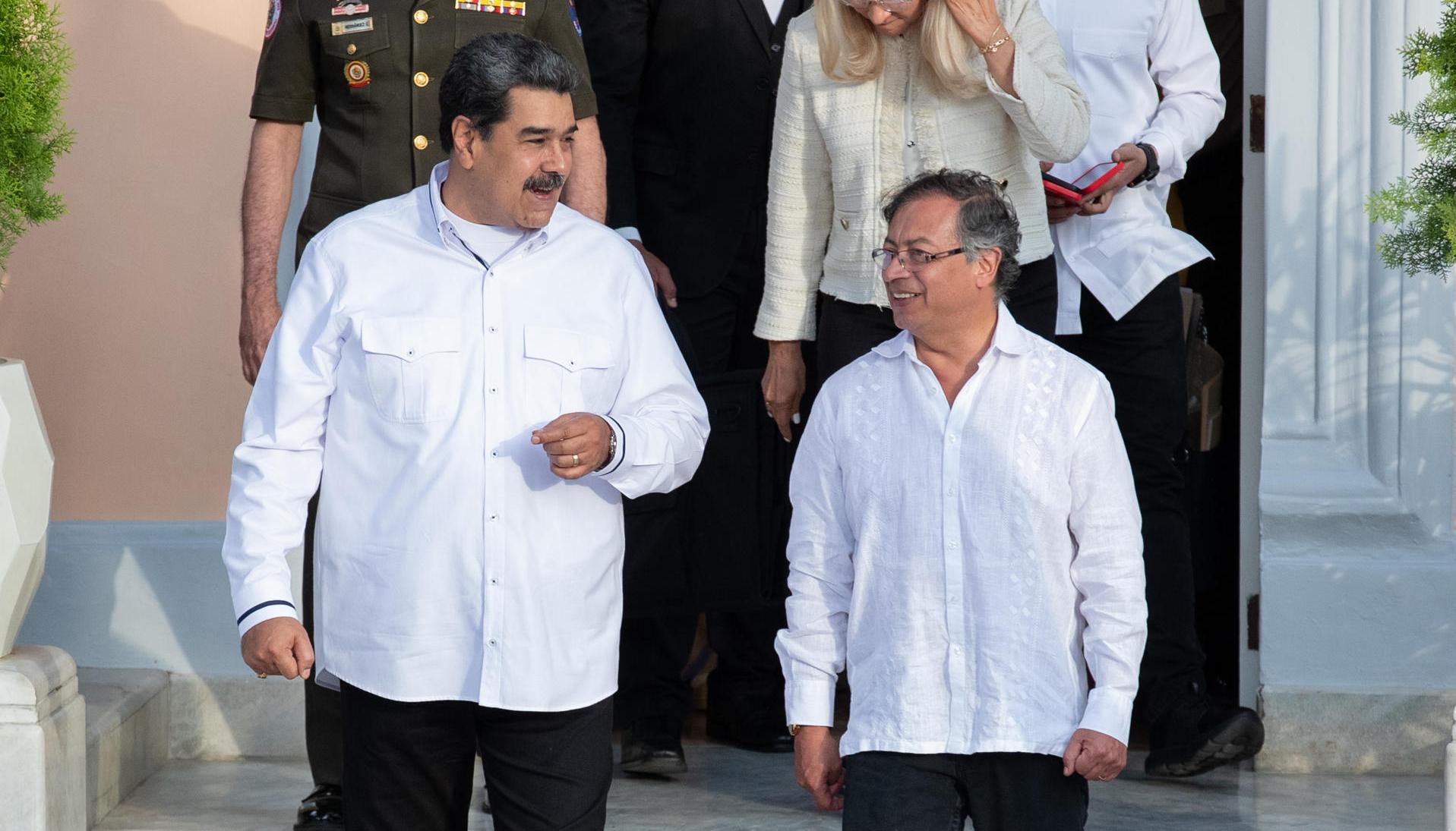 Nicolás Maduro y Gustavo Petro.
