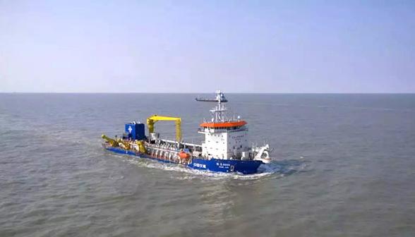 La draga ‘Hang Jun 6009’ propuesta por el consorcio chino. 