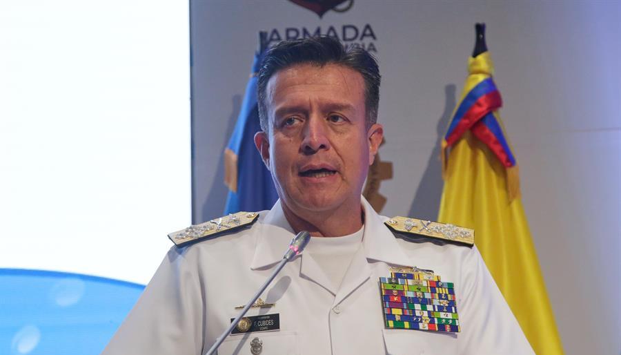  El comandante de la Armada de Colombia, almirante Francisco Cubides.