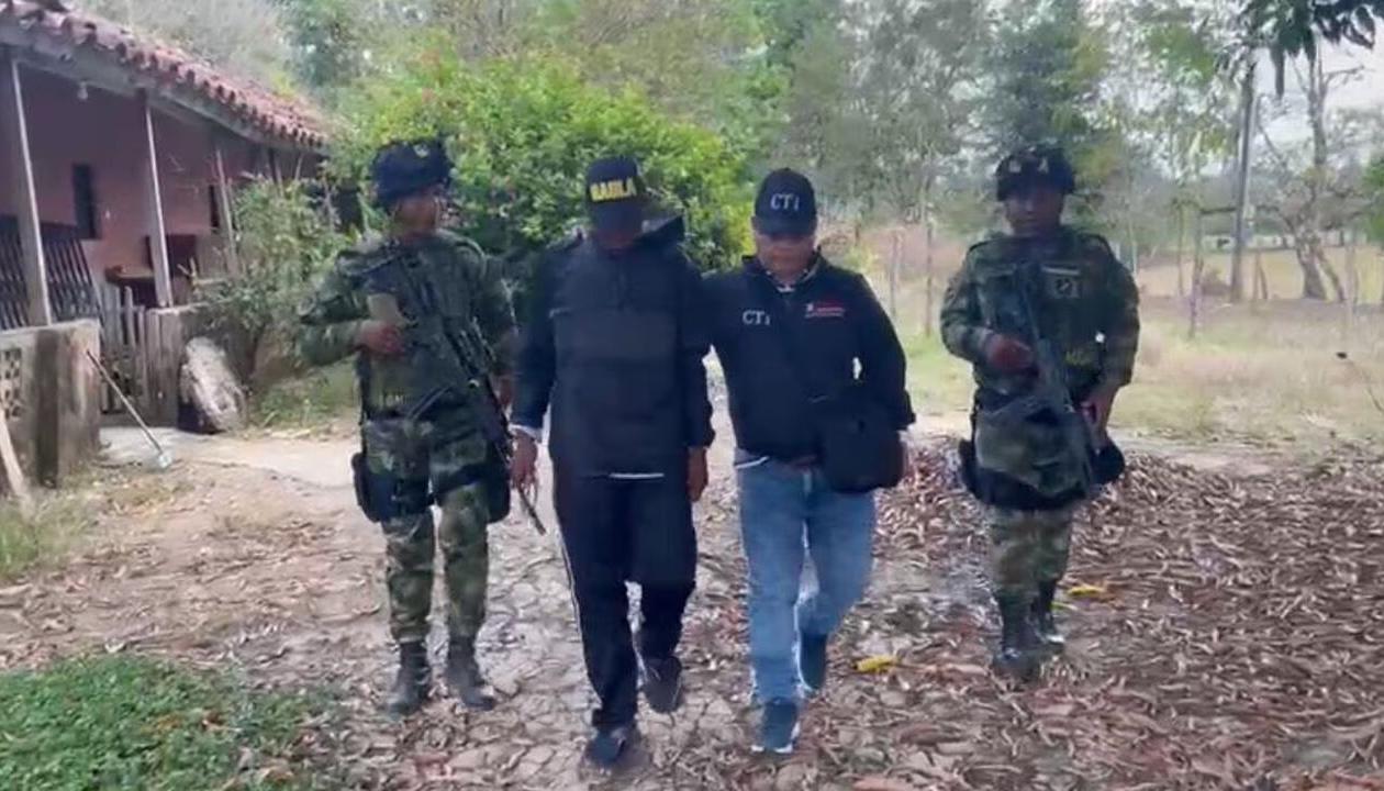 Rescate del hombre secuestrado por presuntos integrantes del 'Clan del Golfo'.