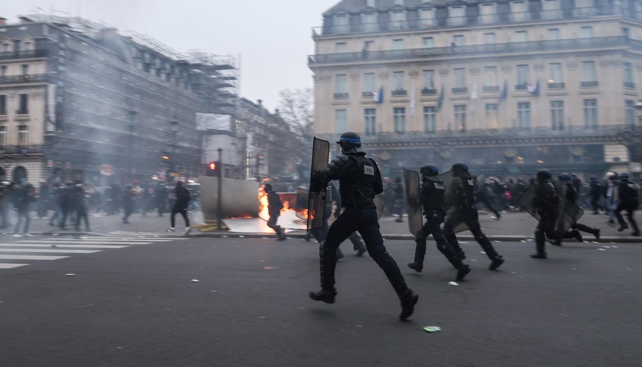 Imagen de los disturbios.